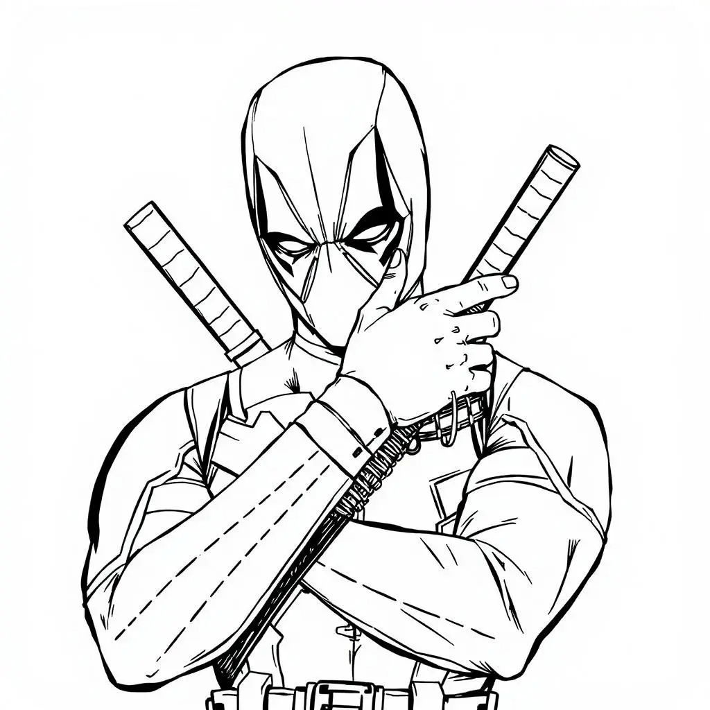 22 Deadpool Ausmalbilder Coole Marvel Malvorlage PDF drucken Ausmalbilder Deadpool – coole und kostenlose Malvorlage von Deadpool zum Ausdrucken und Ausmalen.