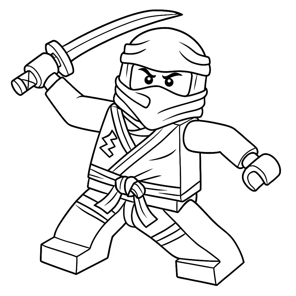 50 Ausmalbilder Lego Ninjago (Kostenlose Malvorlage Drucken) Ninjago Rebooted Ausmalbild – Tech-Ninja mit Energieblitzen und digitalem Anzug
