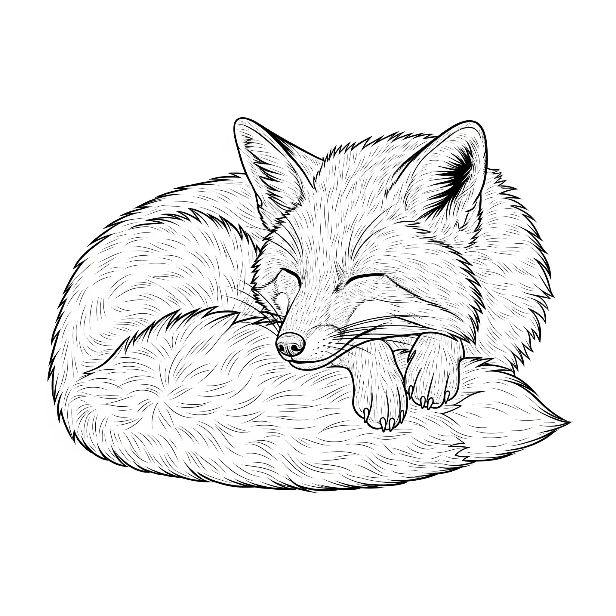 10+ Fuchs Ausmalbilder (Kostenlos Malvorlage zum Ausdrucken) fuchs ausmalbilder mit erwachsenem fuchs und jungtieren in einer waldlandschaft als einfache druckvorlage für kinder