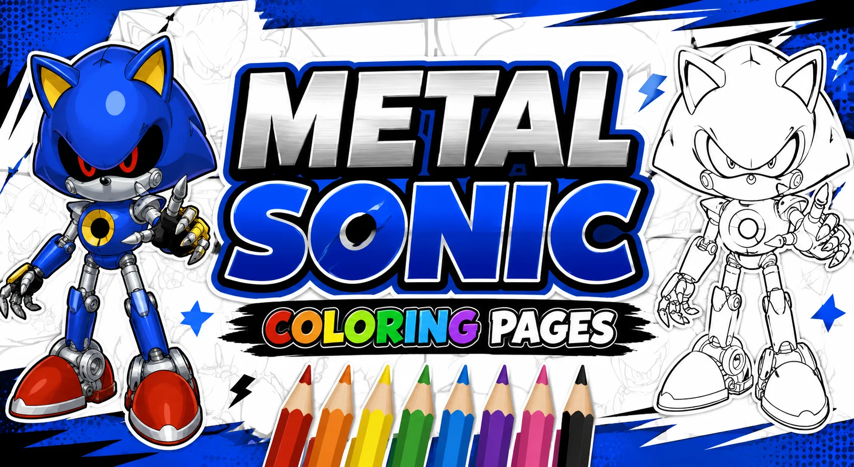 Metal Sonic Coloring Pages