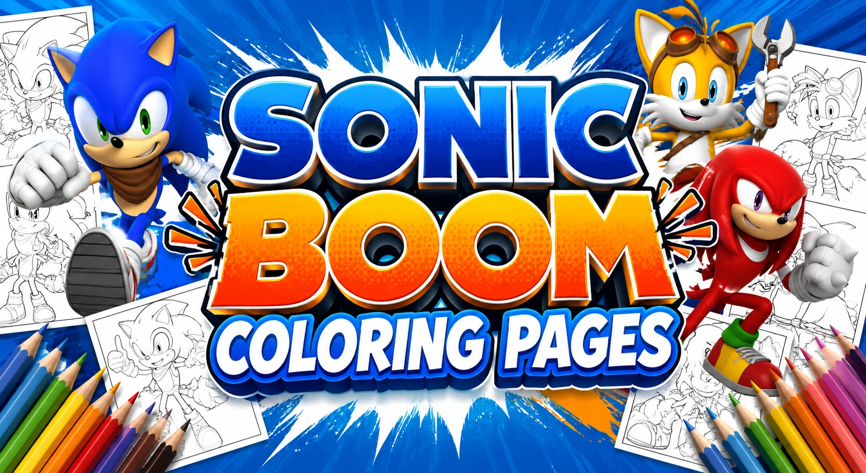 Sonic Boom Coloring Pages