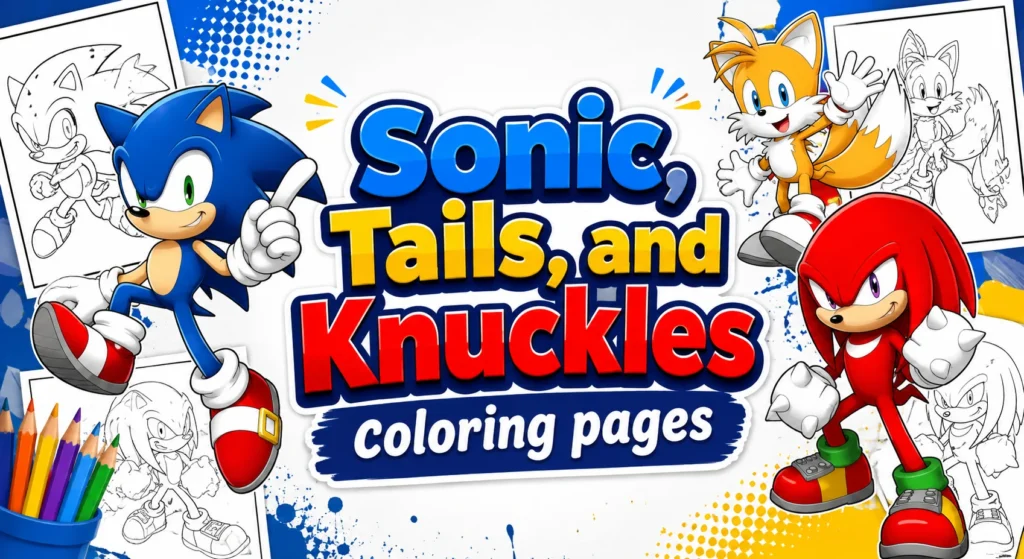 Sonic and Tails Coloring Pages
