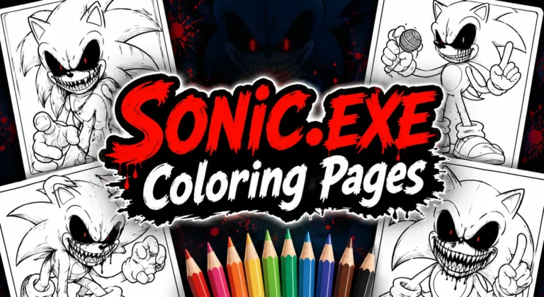 Sonic.exe Coloring Pages – Free Printable for Kids & Adults Sonic.exe Coloring Pages