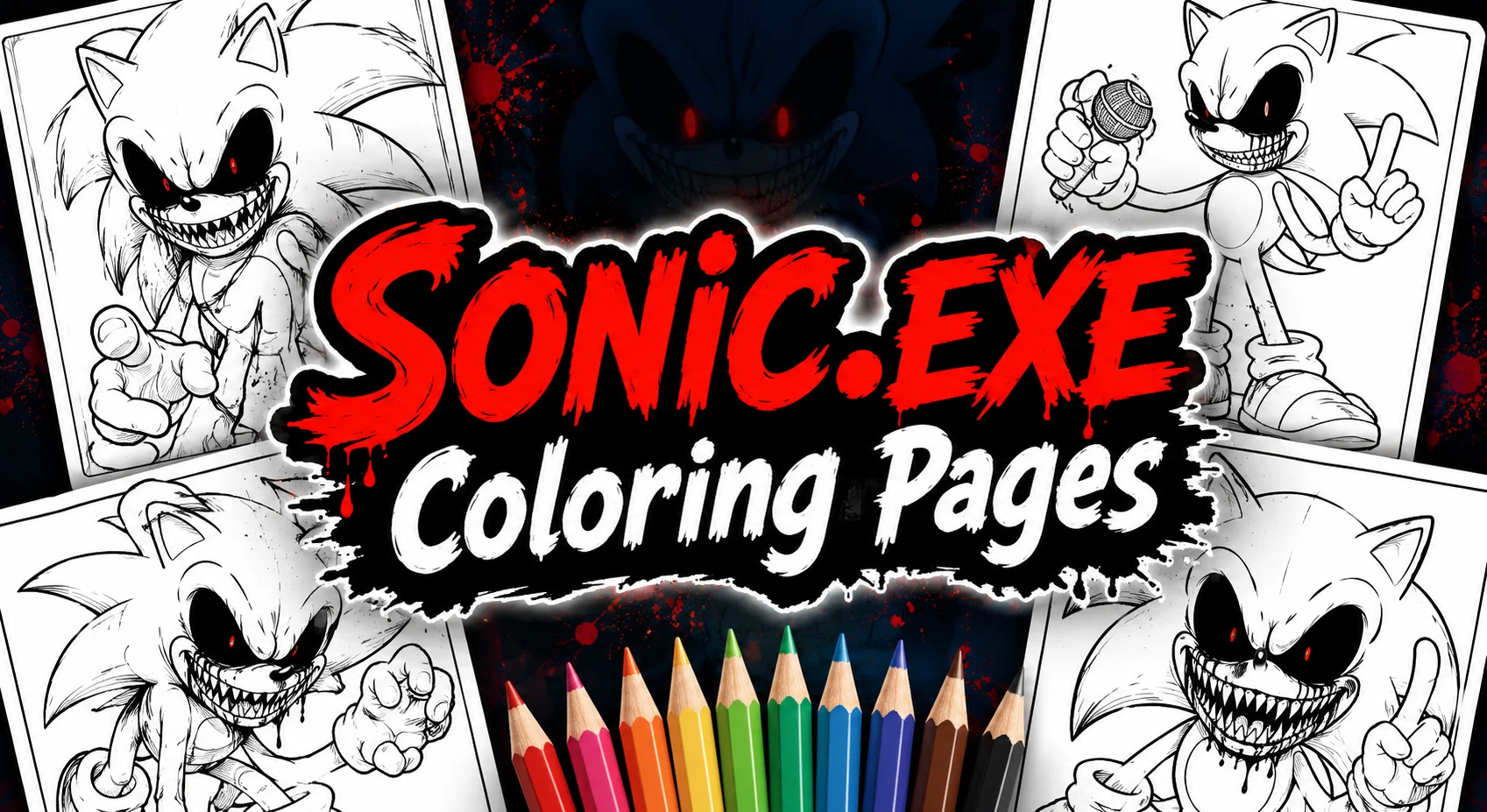 Sonic.exe Coloring Pages