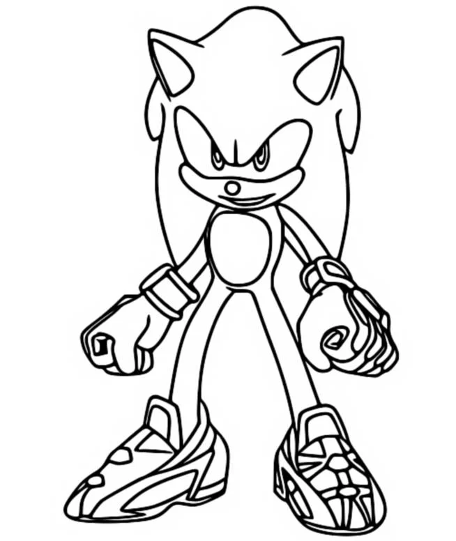 Sonic Prime Coloring Pages - Free Printable for Kids & Adults Sonic’s version of the Sonic Prime series