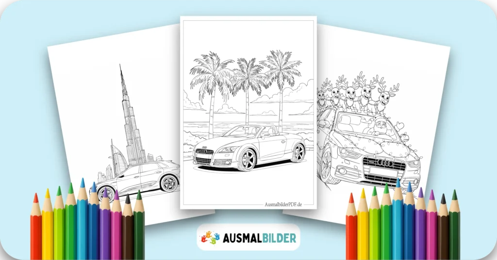 12 Audi Ausmalbilder (Kostenlose Auto Malvorlage zum drucken) Audi Ausmalbilder kostenlose Malvorlagen zum Ausdrucken für Kinder und Erwachsene