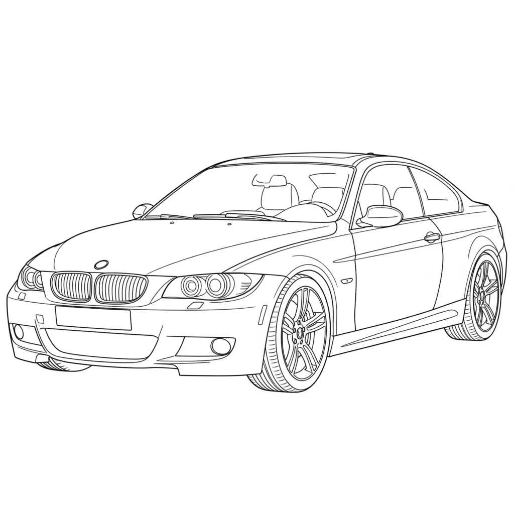 14 BMW Ausmalbilder (Kostenlose Auto Malvorlage zum Ausdrucken) Ein tolles BMW Ausmalbild als PDF zum Ausdrucken für Kinder. Ideal für kreative Malstunden – kostenlos und einfach herunterladen