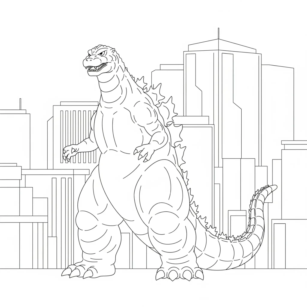 Godzilla Ausmalbilder (Kostenlos Malvorlage zum Ausdrucken) godzilla ausmalbilder kostenlos in einer sammlung mit verschiedenen motiven zum ausdrucken für kinder