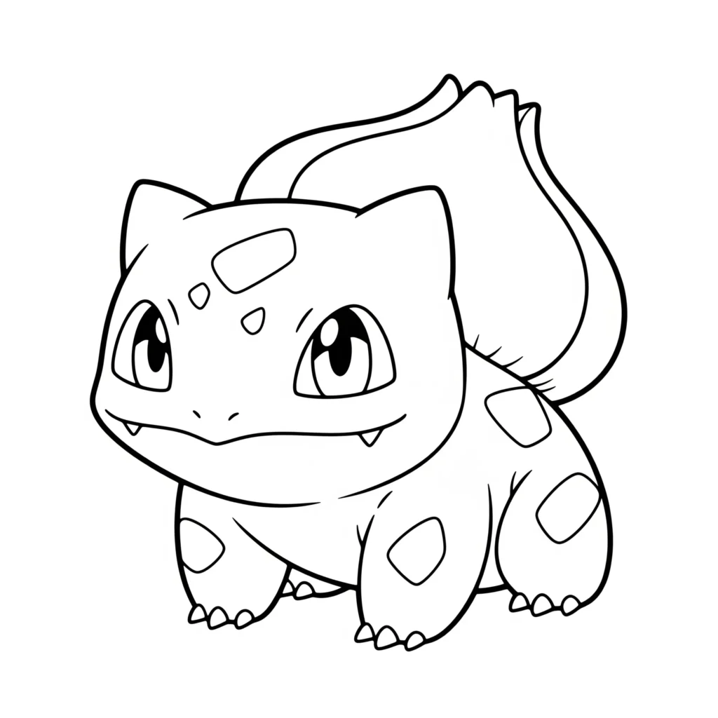 16 Bisasam Ausmalbilder (Gratis Pokémon Malvorlage drucken) Ein süß gezeichnetes kawaii bisasam mit großen augen – dieses ausmalbild als pdf ist perfekt zum ausdrucken für kleine pokemon-fans und kreative eltern
