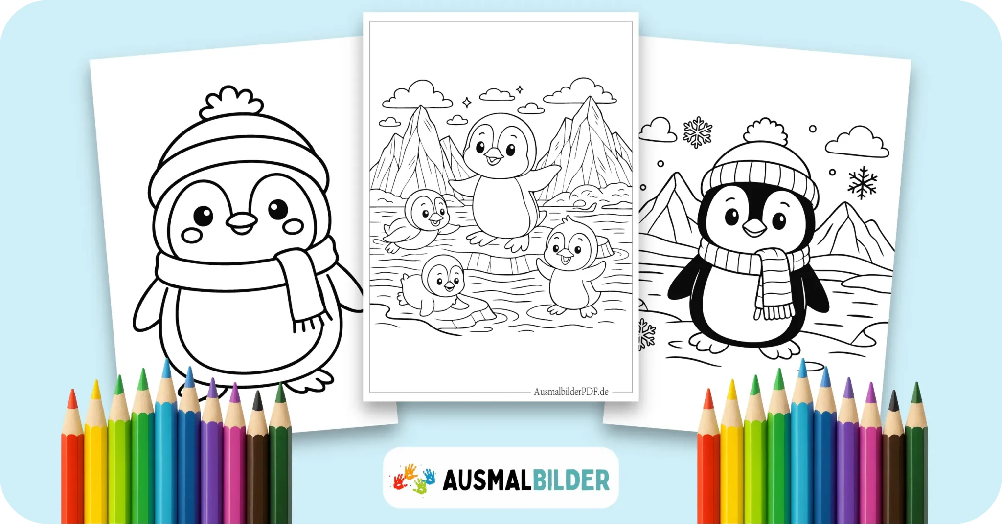 20 Pinguin Ausmalbilder (Kostenlose Malvorlagen PDF drucken) Pinguin Ausmalbilder kostenlose Malvorlagen zum Ausdrucken für Kinder und Erwachsene