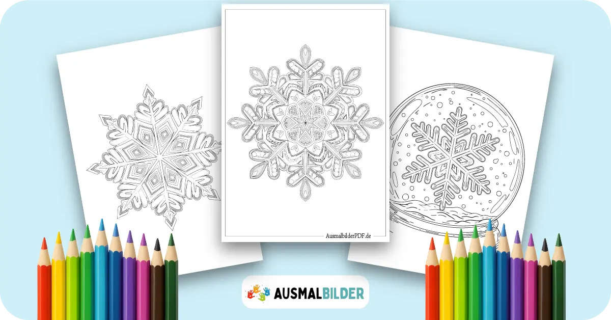 Schneeflocken Ausmalbilder (Winter Malvorlage zum drucken) Schneeflocken Ausmalbilder kostenlose Malvorlagen zum Ausdrucken für Kinder und Erwachsene