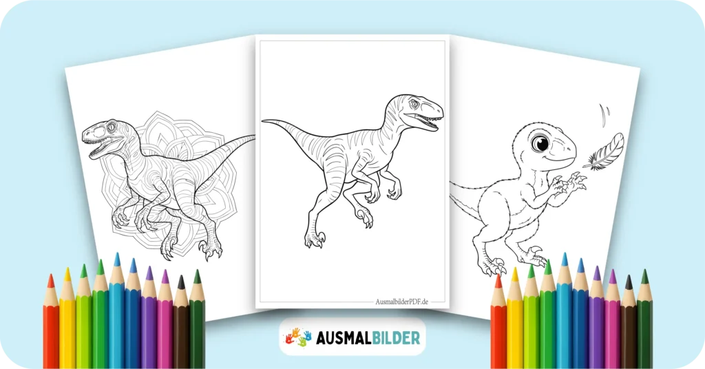 Velociraptor Ausmalbilder (Gratis Dino Malvorlage drucken) Velociraptor Ausmalbilder kostenlose Malvorlagen zum Ausdrucken für Kinder und Erwachsene